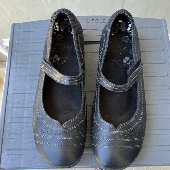 Taos Transit Mary Jane Black Leather US 8 EU 39 - Picture 2 of 11